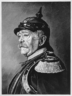 19th Century Leader Drucke: Bismarck / Moderne Kunst