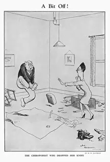 H M Bateman Prints Drucke: A Bit Off by H. M. Bateman