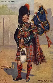 Scottish Military Uniform Drucke: The Black Watch