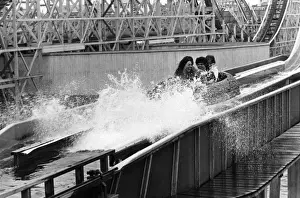 Vintage Fairground Attractions Drucke: Blackpool Log Flume