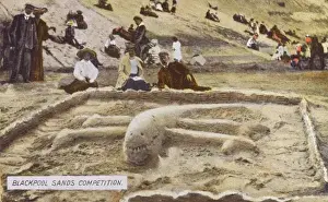 Lancashire Seaside Resort Drucke: Blackpool Sands Competition