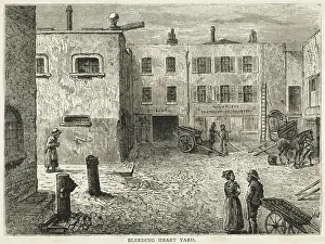 Historical England Drucke: Bleeding Heart Yard