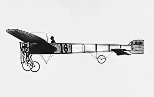 Historical Aviation Transport Drucke: Bleriot of Delagrange