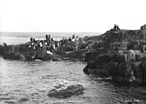 County Antrim Coastline Drucke: At the Blue Pool, Portrush
