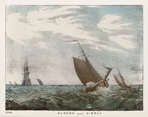 Vintage Sailing Boat Pictures Drucke: Blunt / Clouds / Cirrus / Pl98