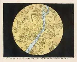 Historical Astronomy Prints Drucke: Blunt / Constellations / 23