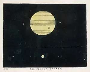 Celestial Body Photography Drucke: Blunt / Jupiter & Moons / 10