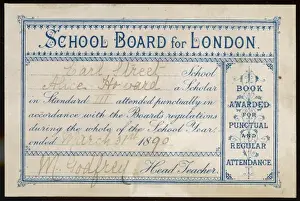 Rare Book Collectibles Drucke: Board School Bookplate