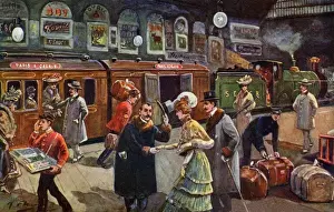 Charing Cross Station History Drucke: Boat train to Paris