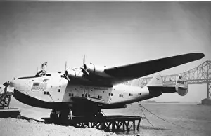 Boeing 314A (vorwärtsansicht), strandete Pan Am