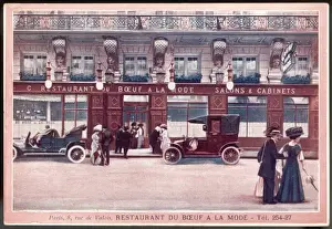 French Cuisine History Drucke: Boeuf Restaurant Exter