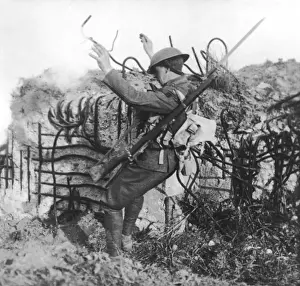 WW 1 Historical Images Drucke: Booby Trap