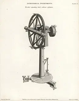 Historical Astronomical Instruments Drucke: Bordas repeating circle without reflection