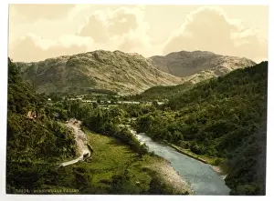 See Drucke: Dale von Borrowdale, vom Bowder Stein im Lake-Distrikt in England