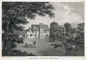 Shropshire Drucke: Haus Boscobel