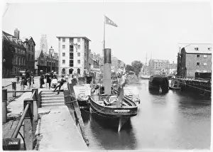 Lincolnshire Drucke: Bostons Pier - 1890