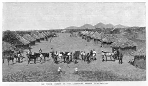 African Colonial Era Images Drucke: Botswana / Gaborone 1893