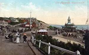 Bournemouth Pier Drucke: Bournemouth, Pier approach