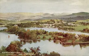 See Drucke: Bowness von Furness Fell, See Windermere, Seenland