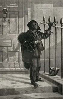 Chimney Sweep Illustration Drucke: A boy sweep