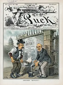 Puck Magazine Illustrations Online Drucke: Another boycott