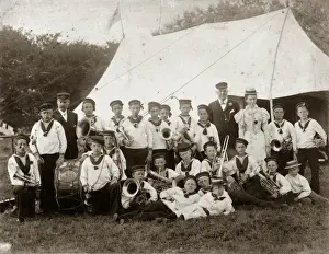 Cheshire Drucke: Jungen-Band, Ausbildungsschiff Indefatigabel