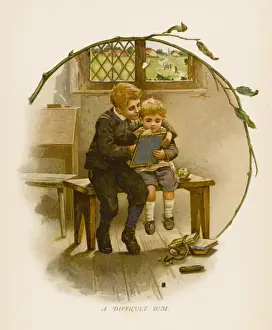 Old Photographs Of Schools Drucke: Boys in Classroom