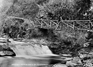 Antrim County Views Drucke: Bracket Path in the Glen, Glenariff