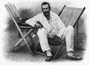Pierre Savorgnan De Brazza Drucke: Brazza in Deckchair