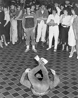 Gerahmter Druck : Breakdancing