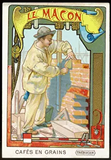 Construction Worker Images Drucke: Bricklayer (Series)