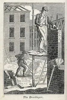 British Architecture History Drucke: Bricklayers 1827