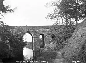 Early 1900s Irish Views Drucke: Bridge on Lagan at Lambeg