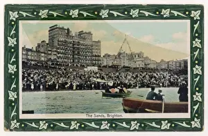 Brighton Beach Scenes Drucke: Brighton / Crowded Beach