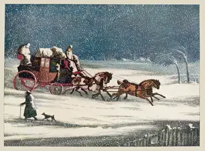 Brighton Railway Station Drucke: Brighton Mail in Snow