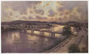 Australian Cityscapes Drucke: Brisbane at Dusk