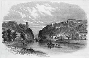 Clifton-Hängebrücke Drucke: Bristol Clifton ist eine Stadtteil von Bristol in England