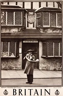 Großbritannien-Plakate, Ripon, Die Mauer schlägt zu