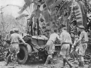 Britische Artillerie in Malaya