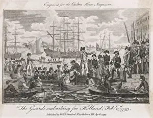 Revolutionary War History Drucke: British Embark 1793
