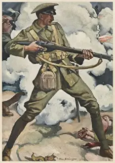 WWI Military History Images Drucke: British Infantryman