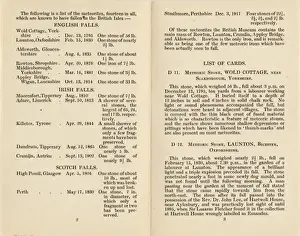 Britische Meteoreitschüttlinge, Flugblatt