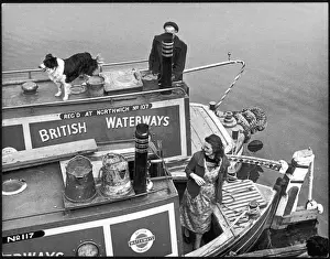 Cheshire Drucke: Britischer Kanalboot