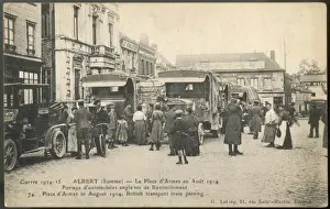 Somme Battlefield Images Drucke: British Supply Wagons