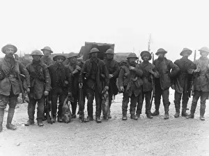 WW 1 Historical Images Drucke: British troops 1916
