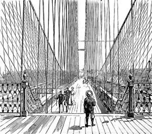 Die Brücke von Brooklyn, New York, 1883