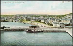 Drucke von Das Hafenbild vom Schloss aus; ein kleiner neuer Boot ist am Kai liegen. Datum: um 1900 Verwandte Bilder Drucke: Brügg an der Tay