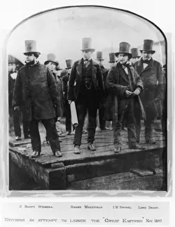 Isambard Kingdom Brunel Engineer Drucke: Brunel at G. E. Launch