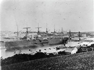 Brunel Drucke: Die SS Große Ost von Brunel in Milford Haven, Südwales