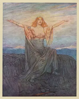 Drucke von Dritter Akt: Brünnhilde erwacht Richard Wagner Drucke: Brunnhilde erwacht.